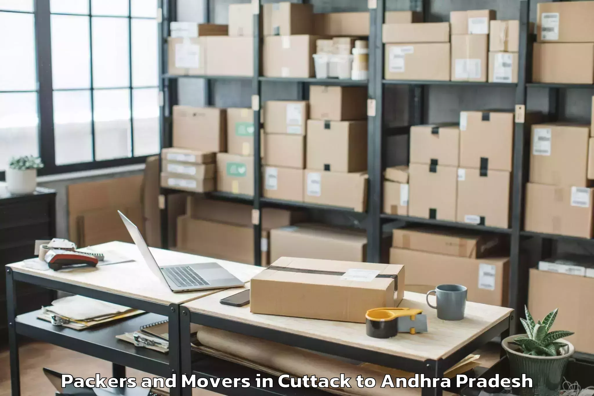 Reliable Cuttack to Machavaram Packers And Movers